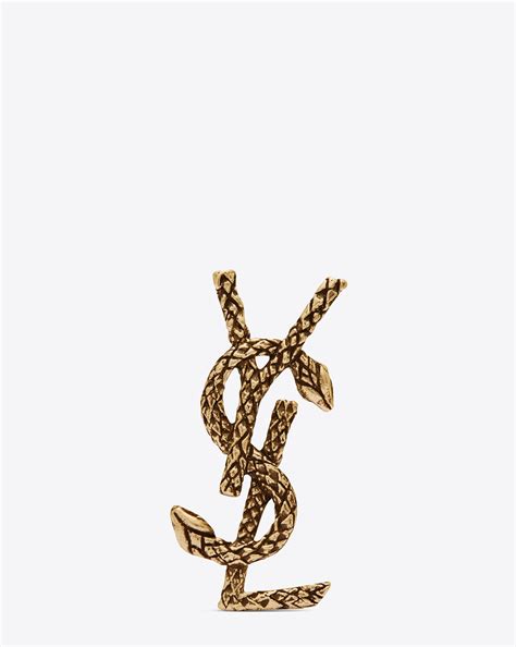 ysl snakebite|yves saint laurent brooch pin.